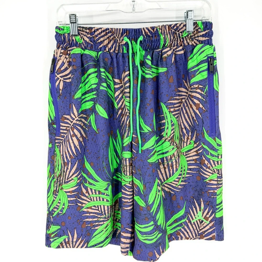 NWT Nike Jordan Jumpman AOP Knit Basketball Shorts Rush Violet Men's Size M